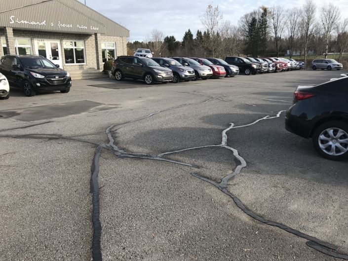 Scellement de fissure d'asphalte à séchage rapide